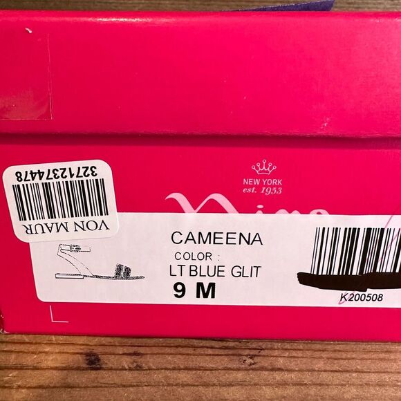 New NIB Little Kids Nina Cameena Blue Bedazzled Strappy Sandals Size‎ 9 C - Picture 6 of 6